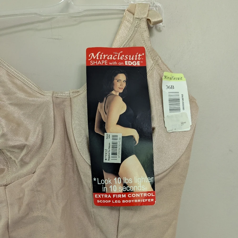 Miraclesuit Shapewear Body Briefer Bodysuit Girdle 36B‎